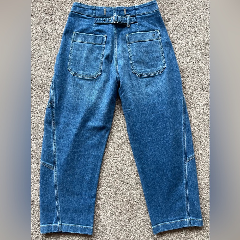 Pilcro Barrel Blue Jeans from Anthropologie